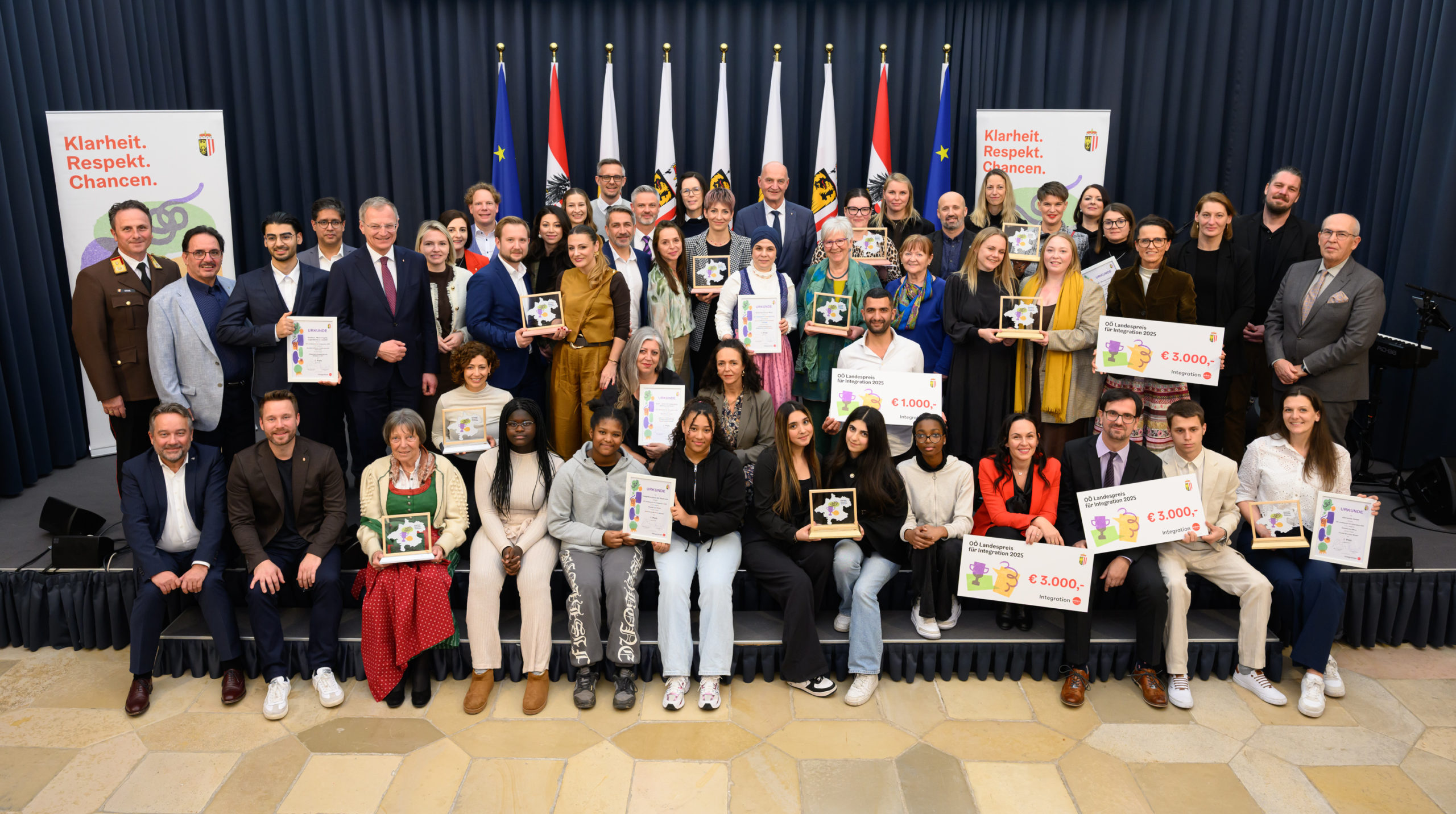 Herzliche Gratulation an alle Gewinnerinnen und Gewinner! (c) Land OÖ/Werner Kerschbaummayr